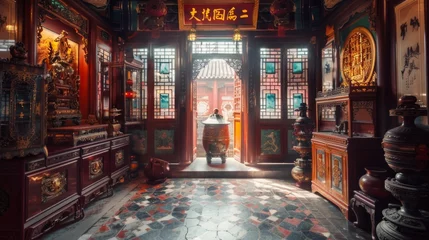 Schilderijen op glas a room in Chinese style © paisorn