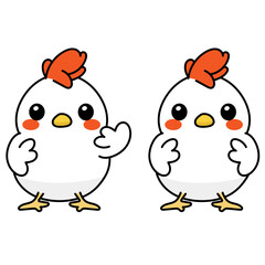 cute chicken 귀여운 닭