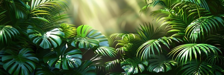 Summer Green Leaves Coconut Palm Shadow, HD, Background Wallpaper, Desktop Wallpaper