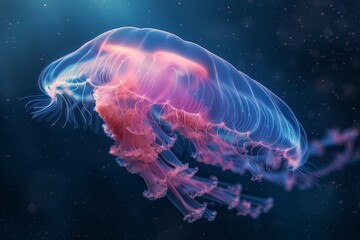 Beautiful jellyfish underwater