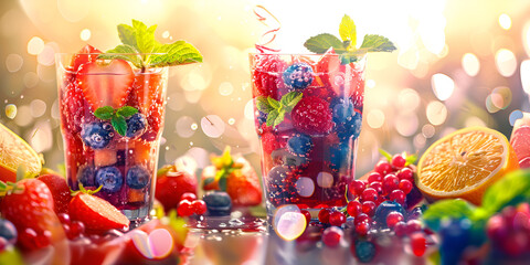 Plastic cup magic frozen fruit slushes a burst of color and coolness For Social Media Post Size
