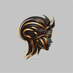 Strong minded black and gold logo