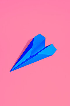 Colourful and happy photo aperplane on a coloured background