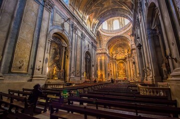 Naklejka premium Church interior in Lisbon, Portugal