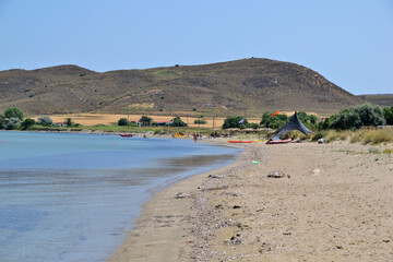 sea view (seascape, sea landscape) - Paralia Saravari, Ag. Theodoros, Lemnos, Greece, Aegean sea