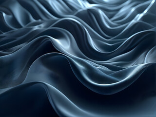 Obraz premium wavy-waves-mimicking-flowing-fabrics-slumped-and-draped-across-the-expanse-of-3d-space-executed
