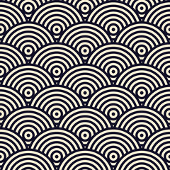 black and white seamless pattern japan