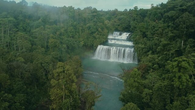 Tinuy-an Falls at Surigao del Sur, Philippines