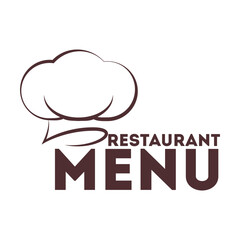 Restaurant menu vector logo. EPS 10
