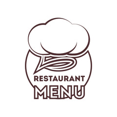 Restaurant menu vector logo. EPS 10