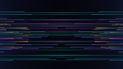 Colorful neon lines