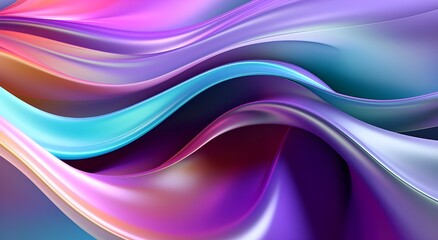 Bright Abstract Background With soft Wavy Shapes
