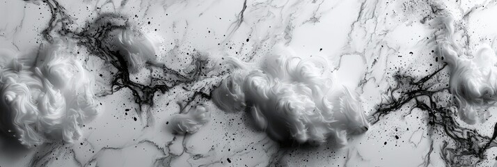 Top View Black White Abstract Pattern, HD, Background Wallpaper, Desktop Wallpaper