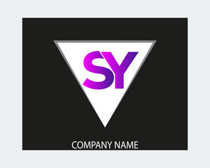  SY logo.SY abstract.SY latter vector Design.SY Monogram logo design .company logo