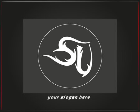  SU logo.SU abstract.SU latter vector Design.SU Monogram logo design .company logo