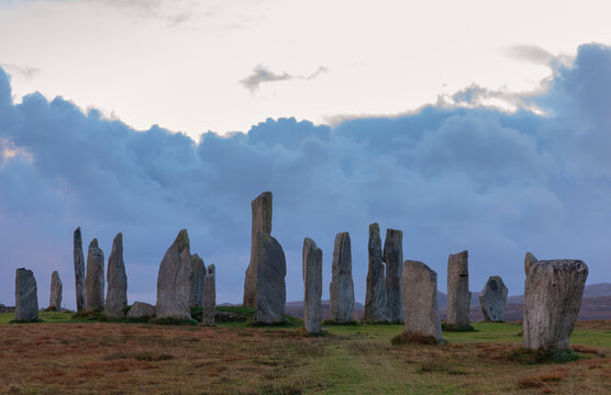 Menhirs In Isle Of Lewis, Scotland  