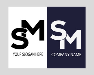  SM logo.SM abstract.SM latter vector Design.SM Monogram logo design .company logo