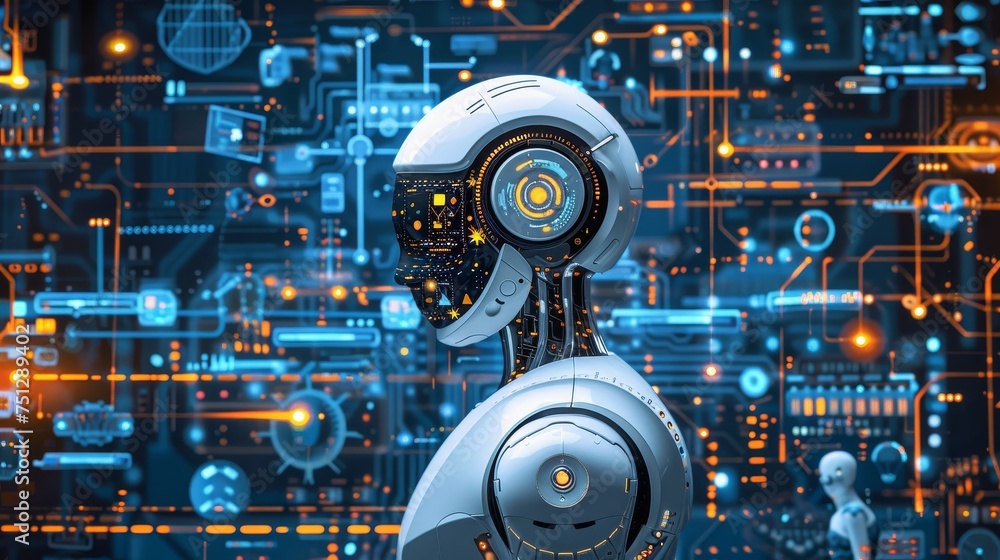 Poster a conference on integrating artificial intelligence in business to streamline finance and operations
