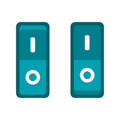 Switch on and off position design vector illustration