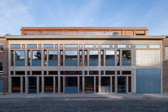 facade of school building