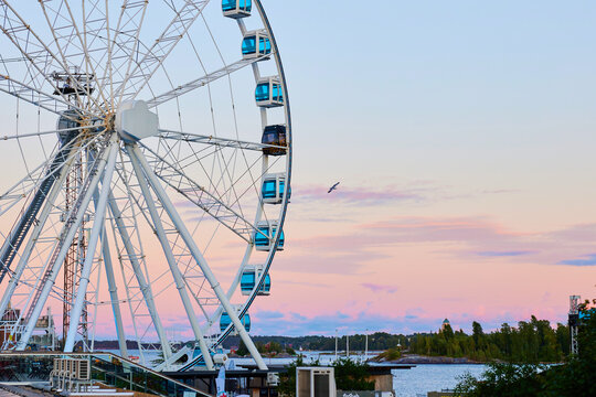 helsinki during sunset 