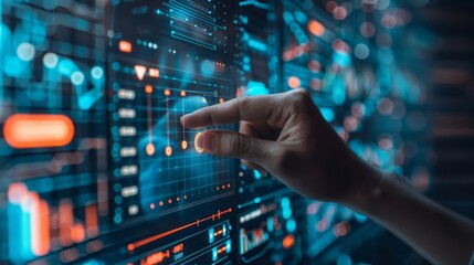 Financial analysts predicting market trends with blockchain data analytics for business and finance