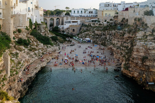 Polignano A Mare, Landscape At South Italy
