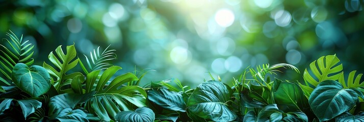 Tropical Leaves Placed On White Canvas, HD, Background Wallpaper, Desktop Wallpaper