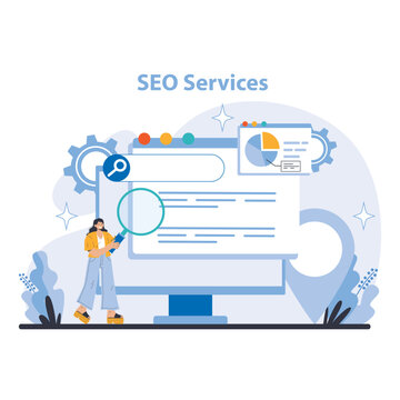 Business and marketing concept. Flat vector illustration