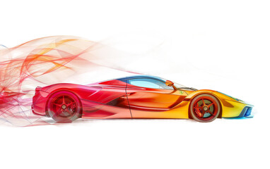 The Art of Racing Innovation On Transparent Background.