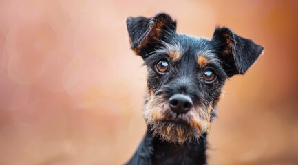 Charming Fox Terrier Amidst Autumn Splendor - Portrait in Fall Generative AI - obrazy, fototapety, plakaty