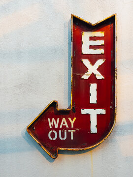 Retro Exit Sign