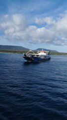 Bali Island 11 July 2023 : boat on the sea