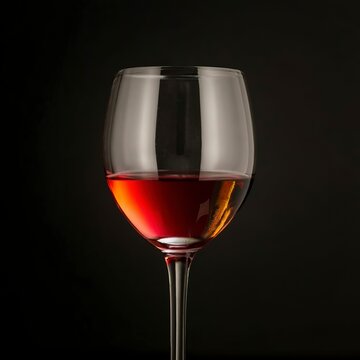 Red wine glass isolated