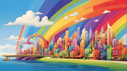 rainbow city