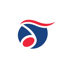 quaver music note icon vector element concept design