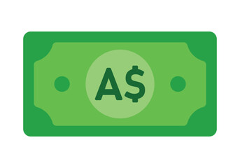 Australian Dollar Money Paper Currency Vector Illustration