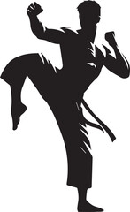 Martial Art Silhouettes EPS Fighting Vector Mix Martial Arts Clipart	
