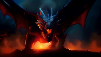 Fire breathing dragon