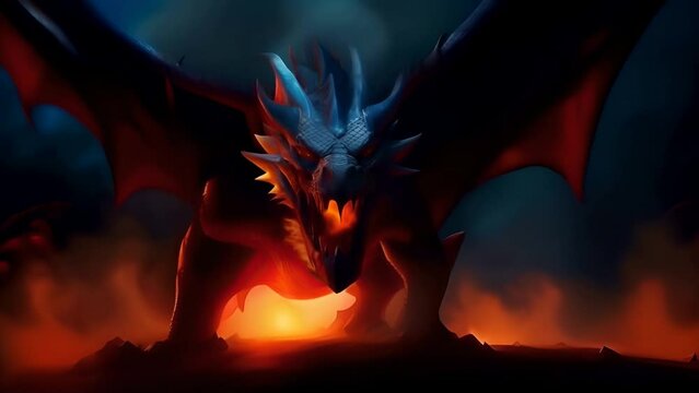 Fire breathing dragon