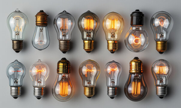 Awesome retro and modern light bulbs