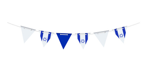 Garland from the flag of Israel
