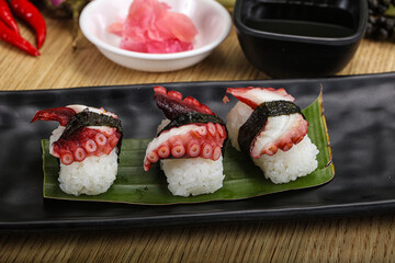 Japanese cuisine - sushi with octopus