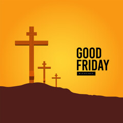 Good Friday peace of holy week social media post	
