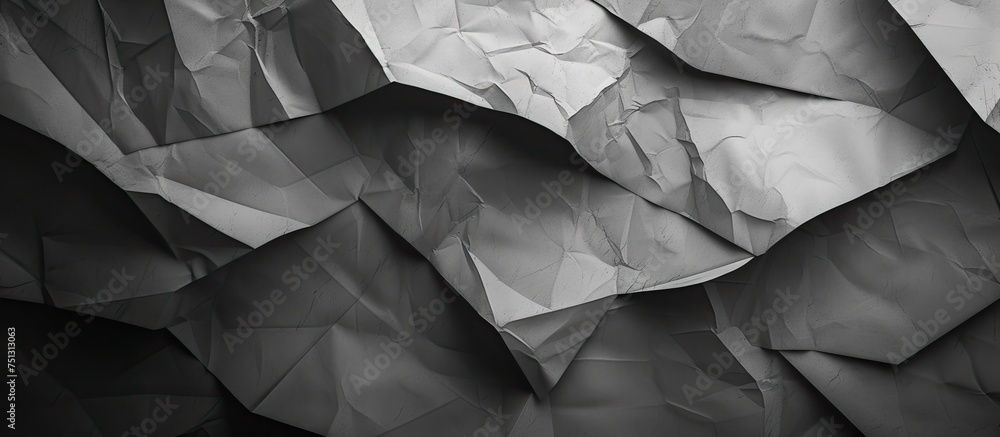 Aufkleber a black and white abstract design featuring a mesmerizing gray paper pattern texture that creates an