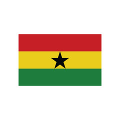 ghana flag icon vector