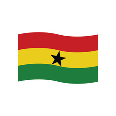 ghana flag icon vector