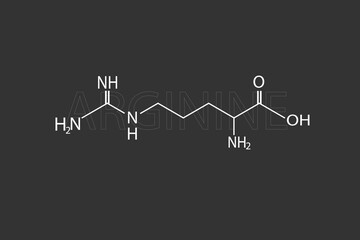  arginine molecular skeletal chemical formula