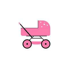 baby carriage illustration