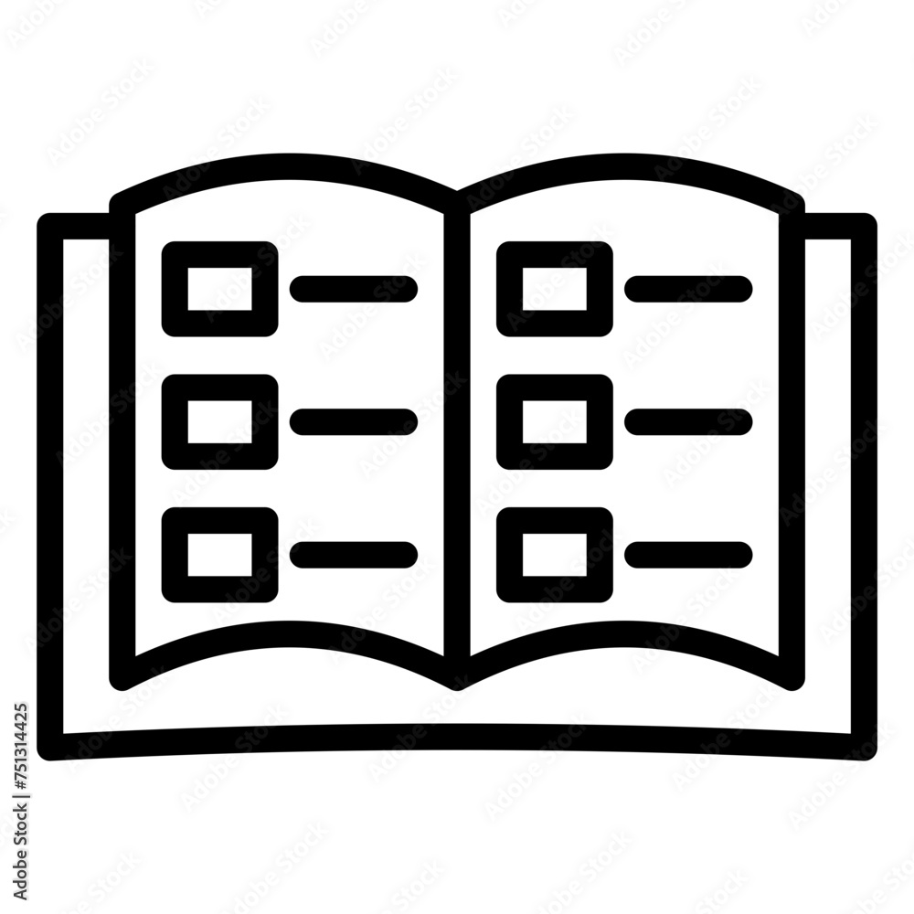 Poster catalog icon vector image. can be used for web store.